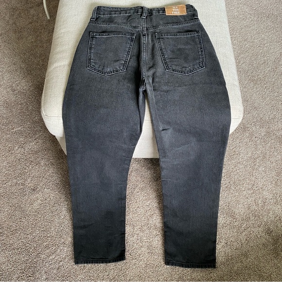 Free People Faded Black “Pacifica” High Rise Slim Straight Jeans - Picture 4 of 9